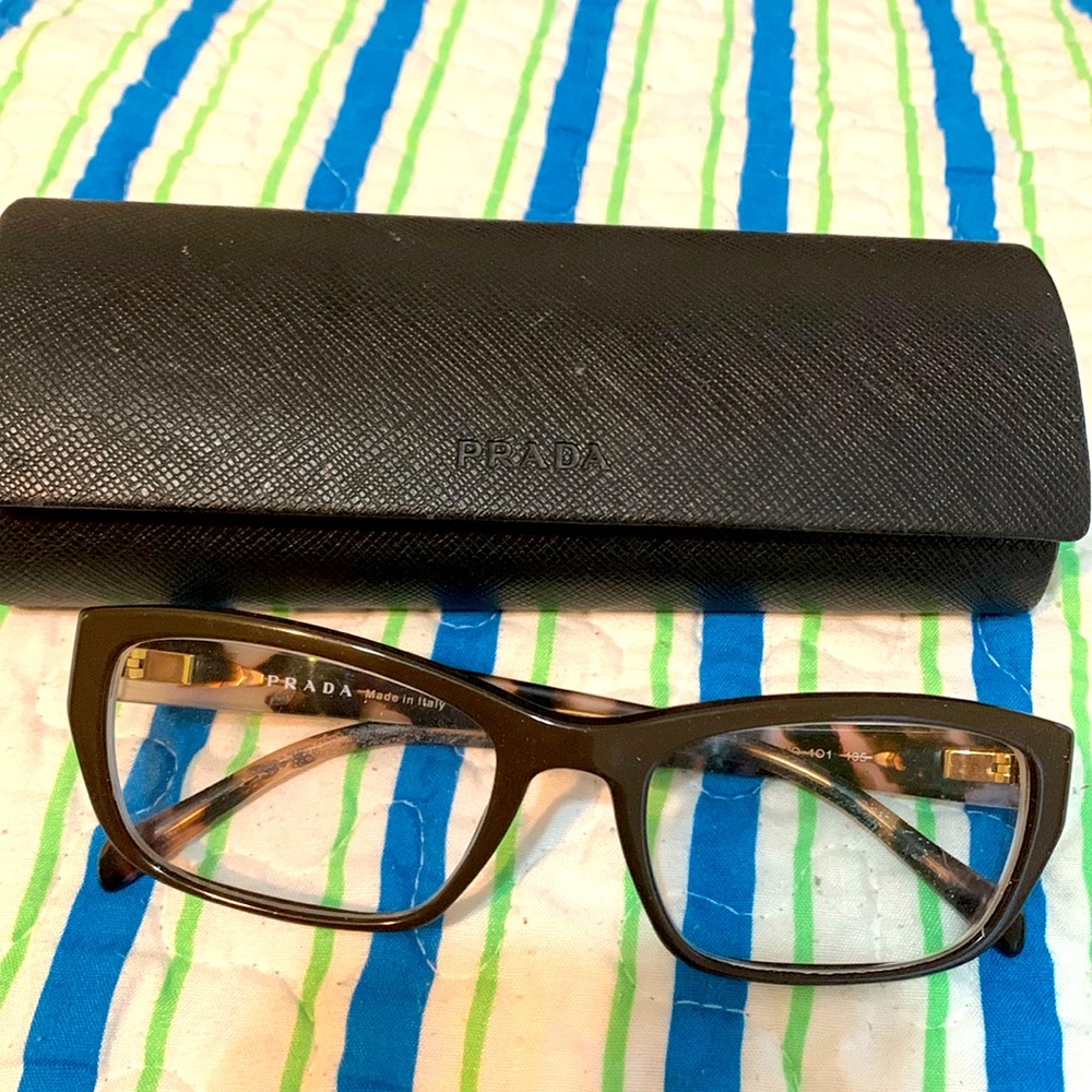 Prada glasses and case